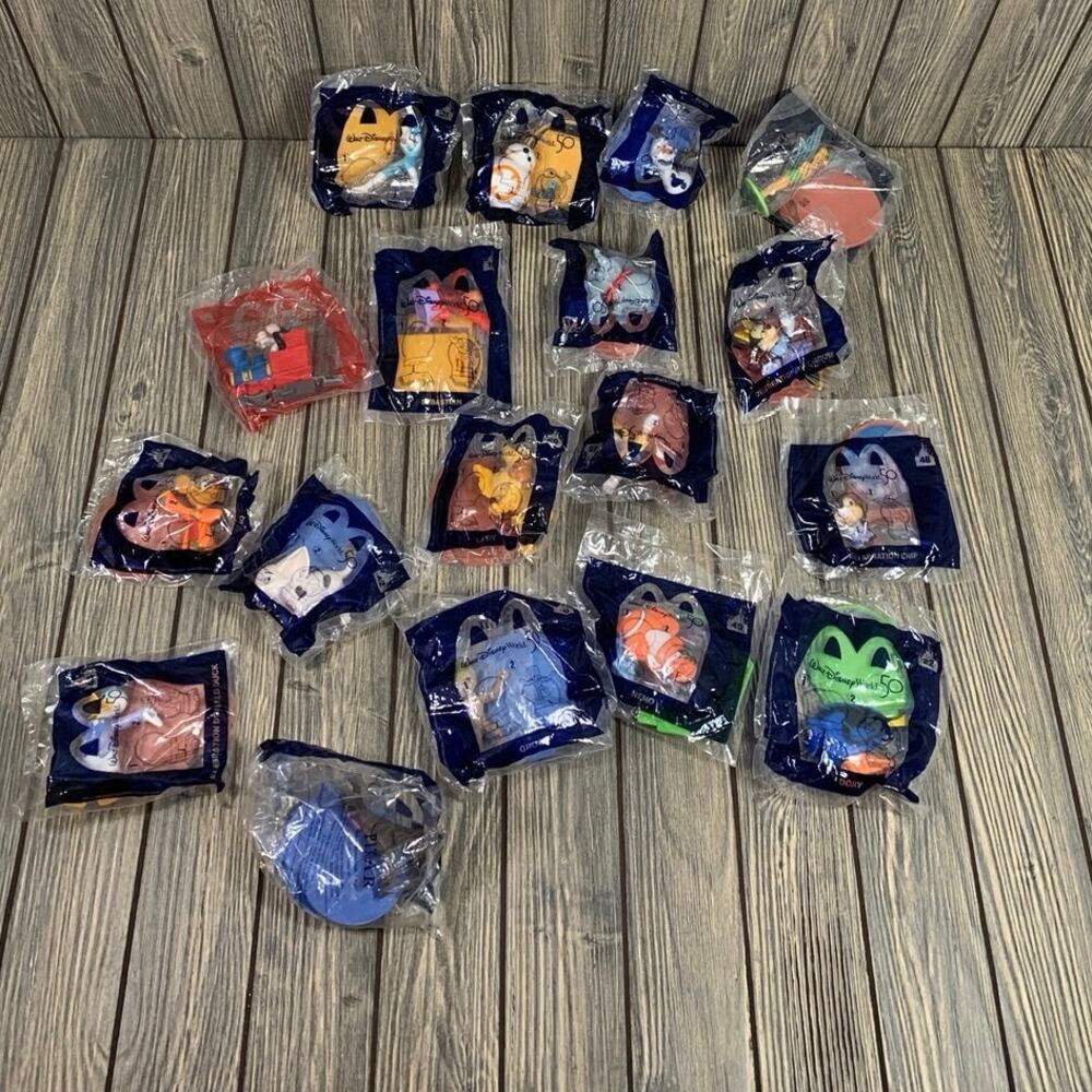McDonalds Walt Disney World 50th Anniversary Happy‎ Meal Toys 2021 Lot of 17